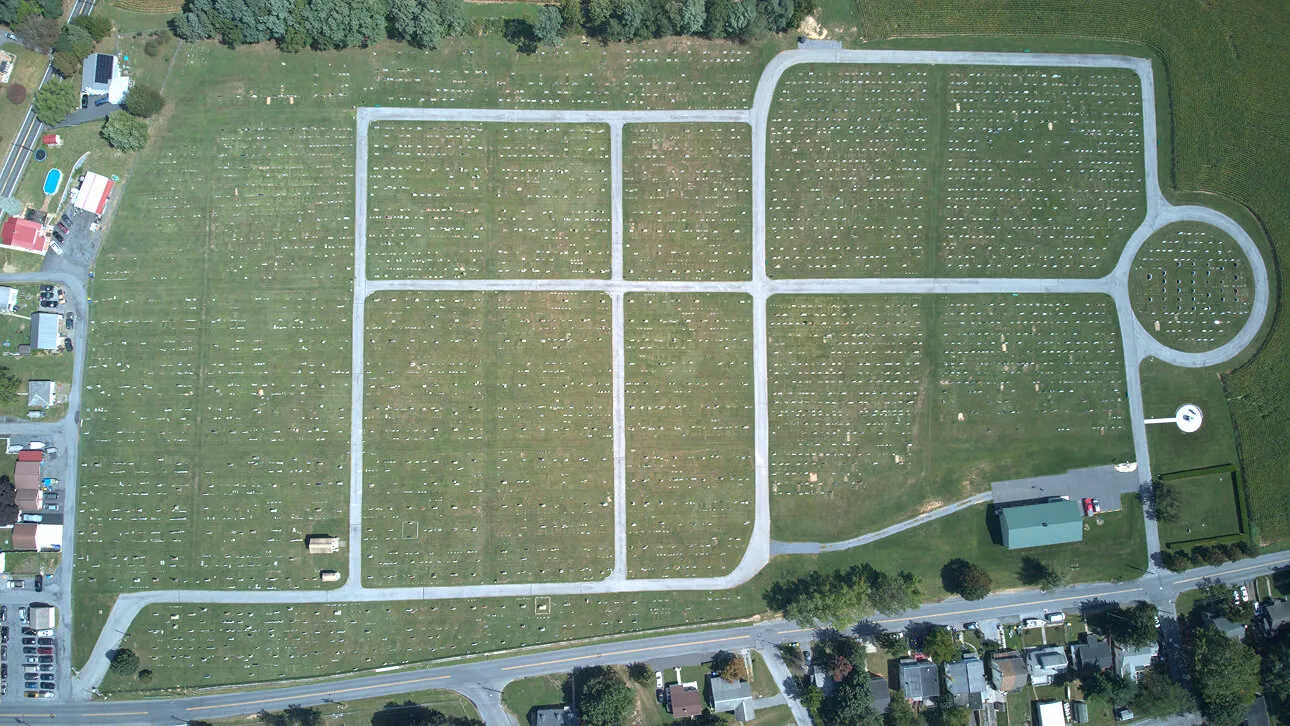 headstone view